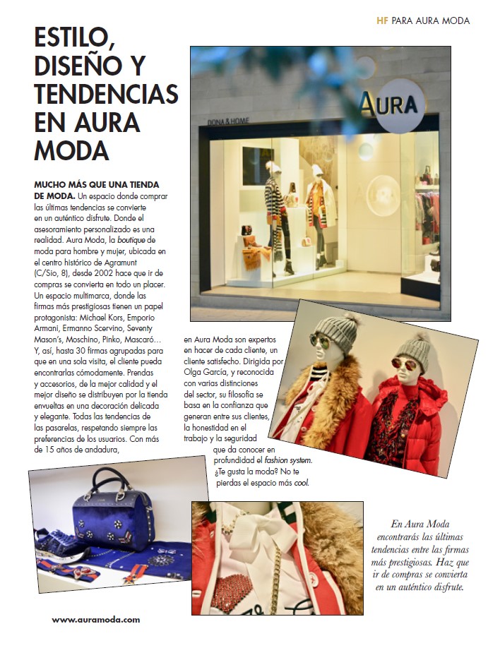 Aura Moda amb el Segell Covid Free — Premsa